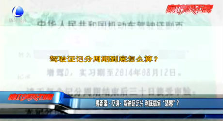 零距離交通：駕駛證記分 到底如何“清零”？