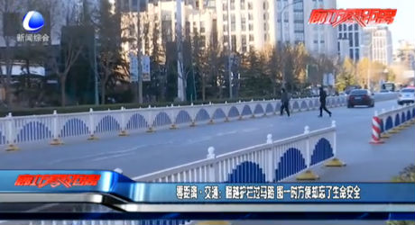 零距離·交通：翻越護欄過馬路 圖一時方便卻忘了命安全