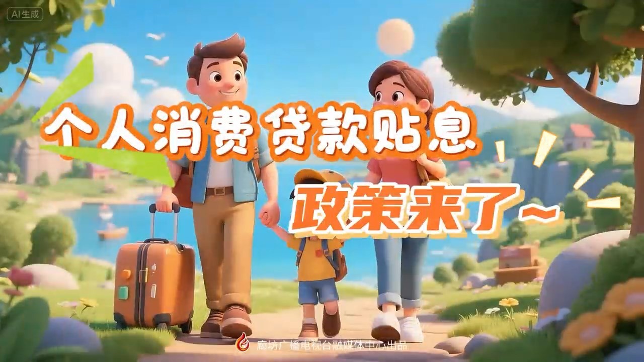 AI短視頻丨個人消費貸款貼息政策來了！